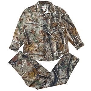 NWOT Wrangler Pro Gear Set RealTree Camo Men XL Shirt & 33x34 Pants Hunting